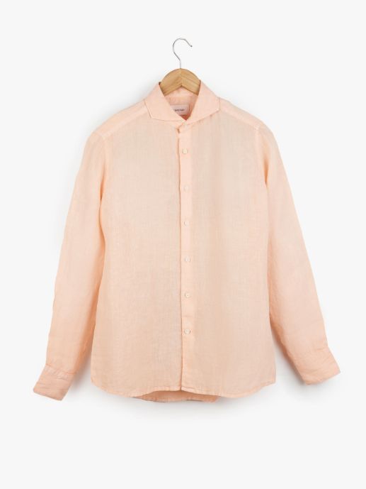 Peach cut-away collar OD shirt